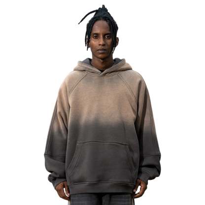 Gradient Streetwear Brown Hoodie