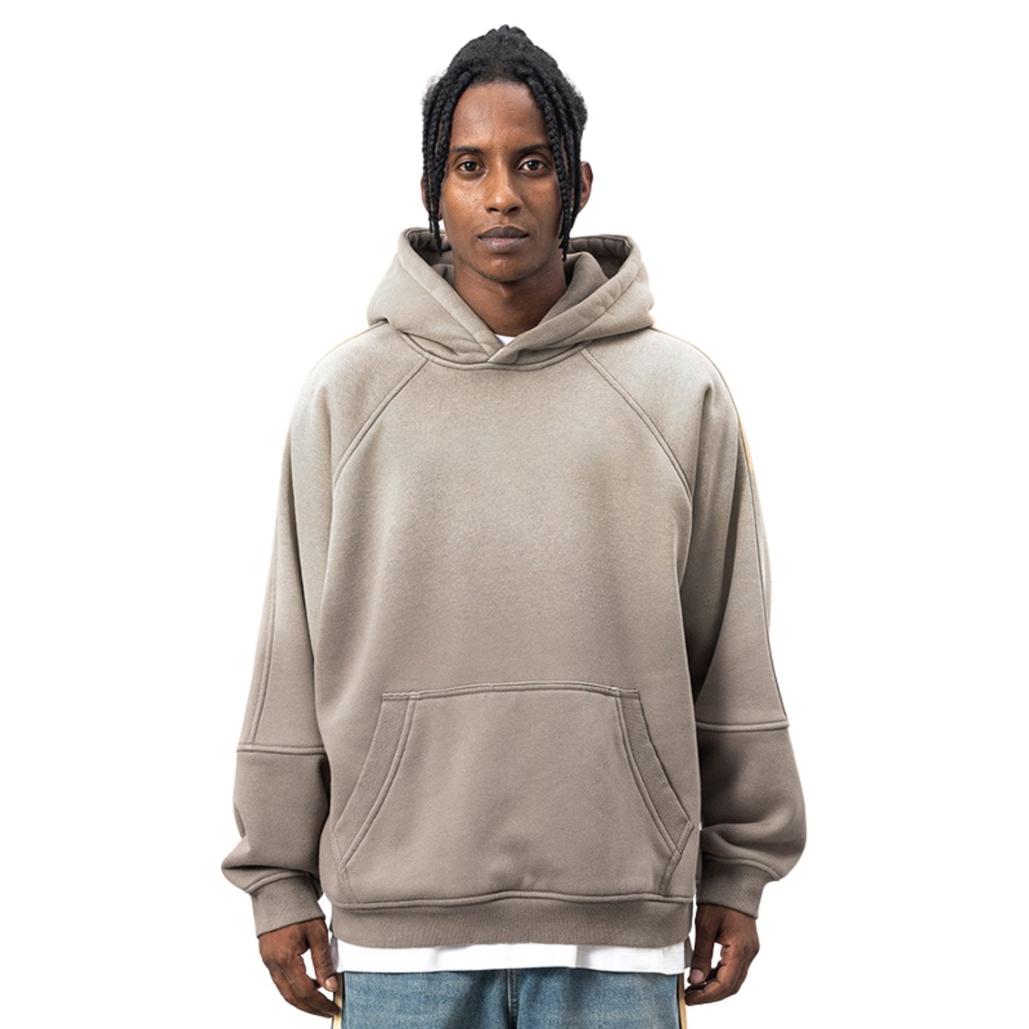 Gradient Streetwear Gray Hoodie