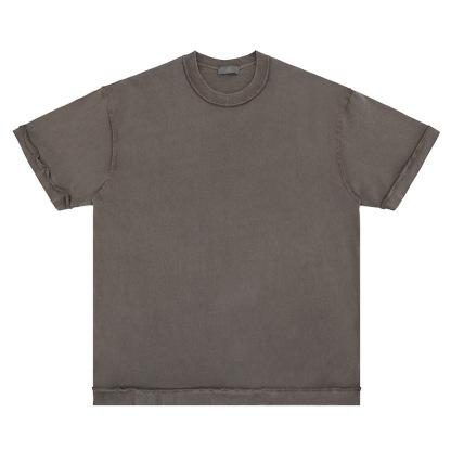Washed 270G Short Sleeve Basic Streetwear T-shirt 