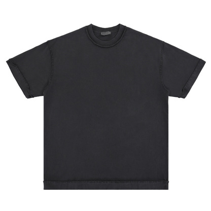 Washed 270G Short Sleeve Basic Streetwear T-shirt 