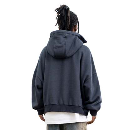 Double Zip Up Streetwear Hoodie