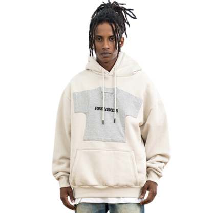 Beige Forgiveness Streetwear Hoodie