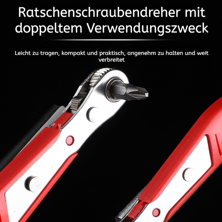 Bit-Steckschlüsselsatz Mehrzweck-Ratschenschraubendreher