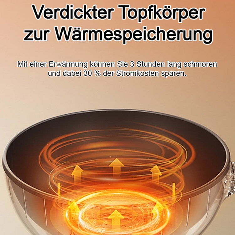 [Unbeschichteter gesunder Topf] Verdickter Doppelohr-Gusseisentopf
