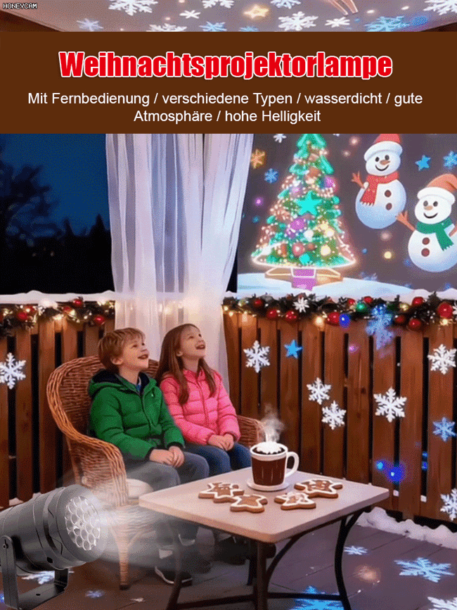 LED Energiesparlampe Bunte Weihnachtsatmosphäre-Szene