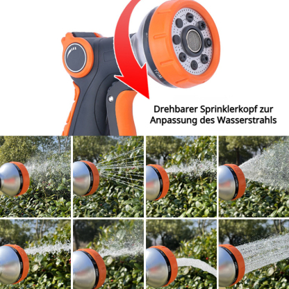 Leichter und einfach zu bedienender Gartenschlauch-Wassersprüher für Autowäsche