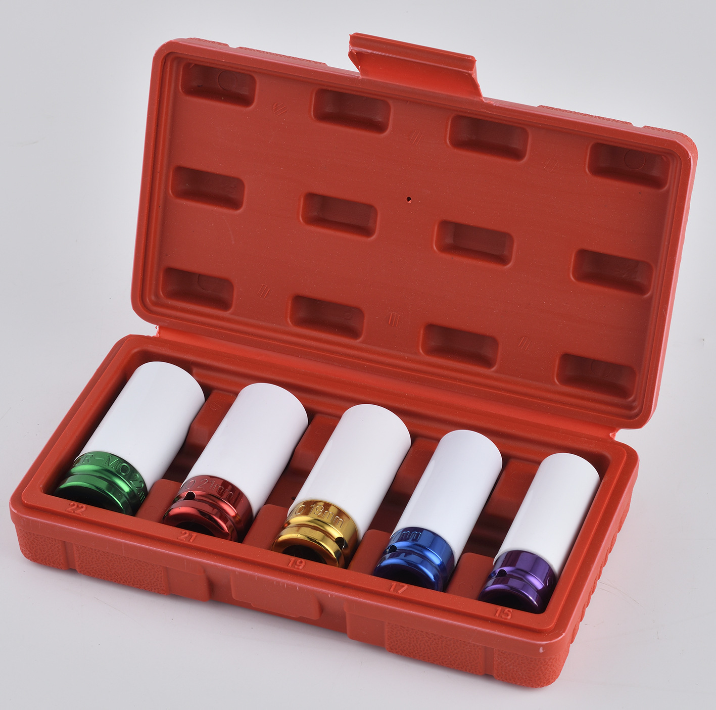 Farbiger pneumatischer Steckschlüsselsatz 