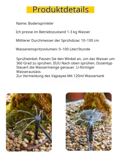 Automatisches Bewässerungsset mit 360-Grad-Vernebelungsdüsen