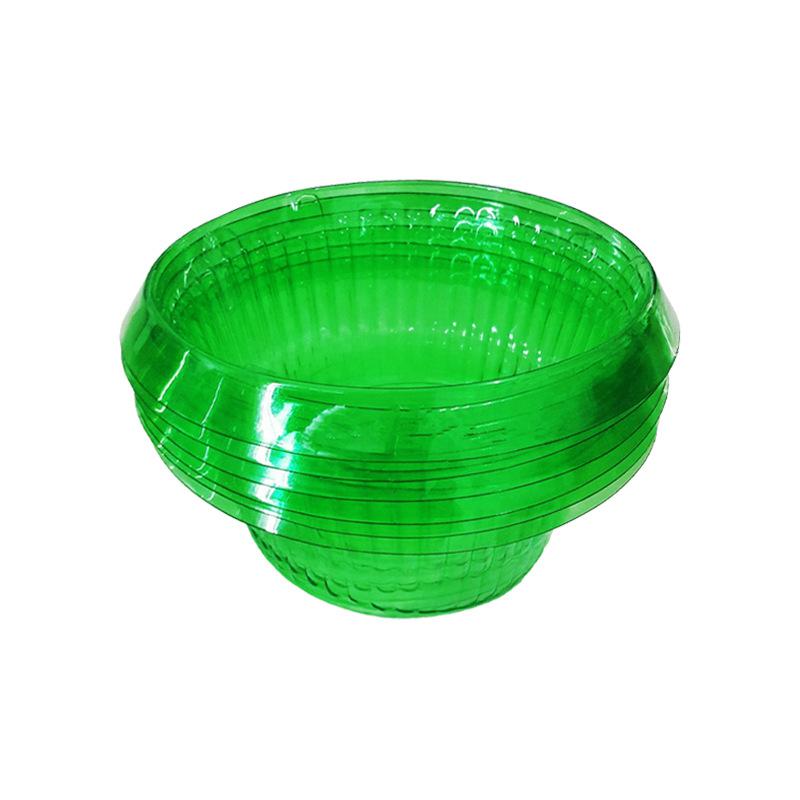 Grüner transparenter Schutzschirm für Gemüse