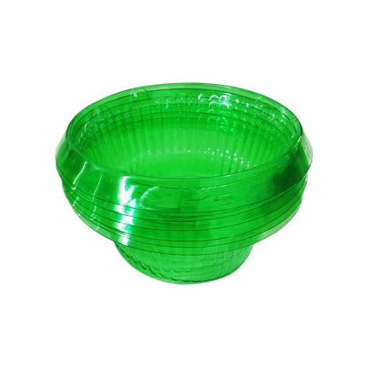 Grüner transparenter Schutzschirm für Gemüse