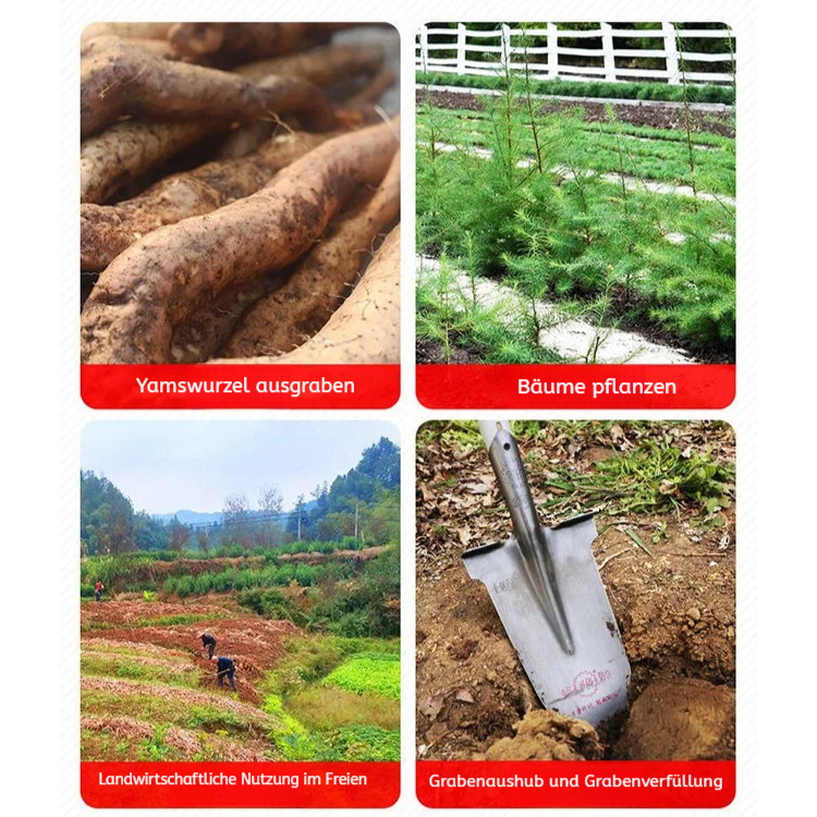 Manganstahl verstärkte Pflanzschaufel für Baumgrabungen