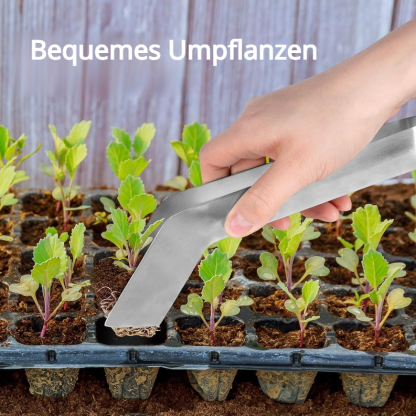Gartenbau-Edelstahlzange für die Verpflanzung von Setzlingen 