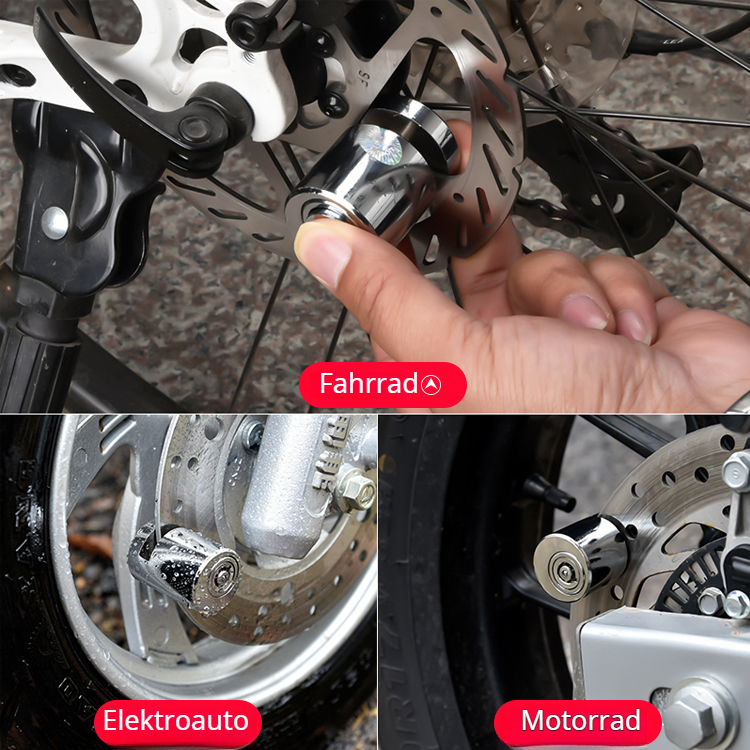 Scheibenbremsenschloss in runder Form