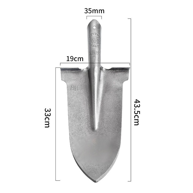 Manganstahl verstärkte Pflanzschaufel für Baumgrabungen