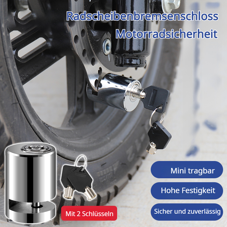 Scheibenbremsenschloss in runder Form