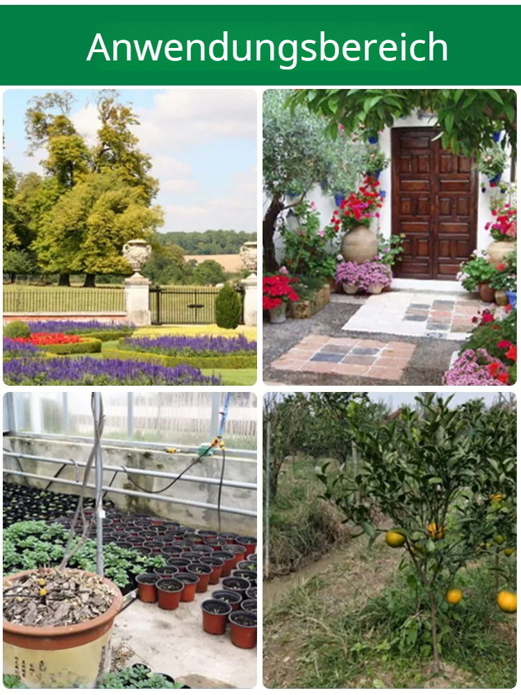 Automatisches Bewässerungsset mit 360-Grad-Vernebelungsdüsen