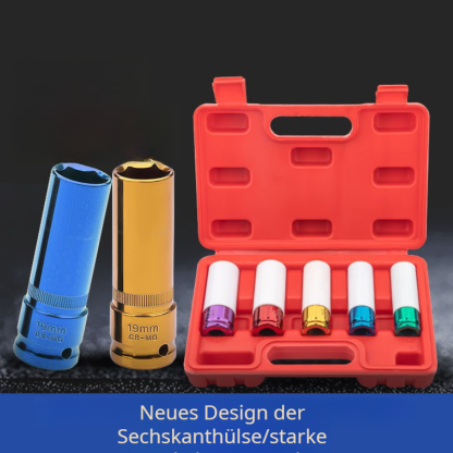 Farbiger pneumatischer Steckschlüsselsatz 