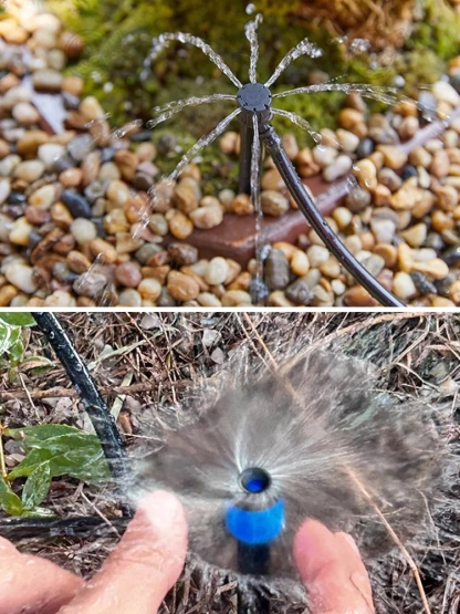 Automatisches Bewässerungsset mit 360-Grad-Vernebelungsdüsen