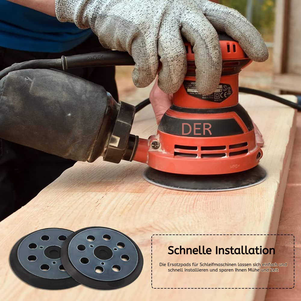 Elektrische Poliermaschine mit Schleifteller und Selbstschleifpapier