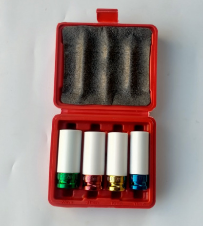 Farbiger pneumatischer Steckschlüsselsatz 