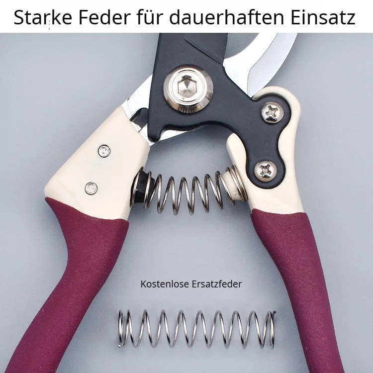 Astschere mit SK5-Stahlklinge für müheloses Schneiden dicker Äste