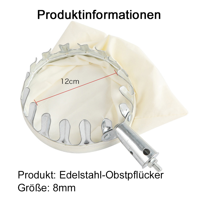 Edelstahl-Obstpflücker