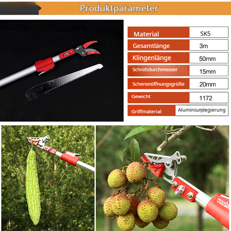 Multifunktionaler Obstpflücker