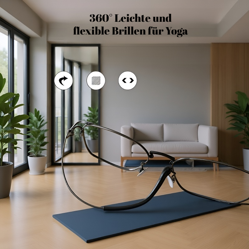 Blaulichtfilter-Multifokus-Lesebrille aus Ultraleichtem Titan