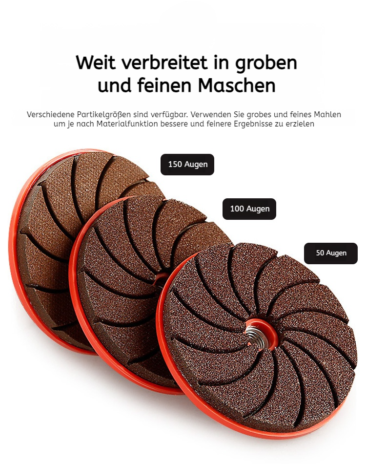 Integrierte Schleifscheibe