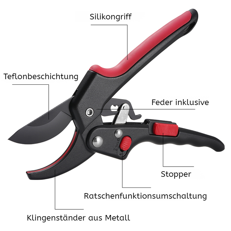 Ratschen-Gartenschere