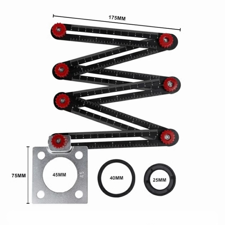 [Universal-Bohrwerkzeug] Multifunktionales Faltlineal