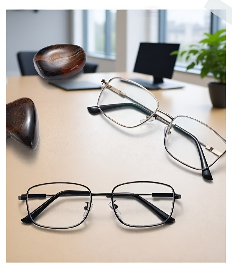 Leichte und langlebige Lesebrille mit großem Rahmen