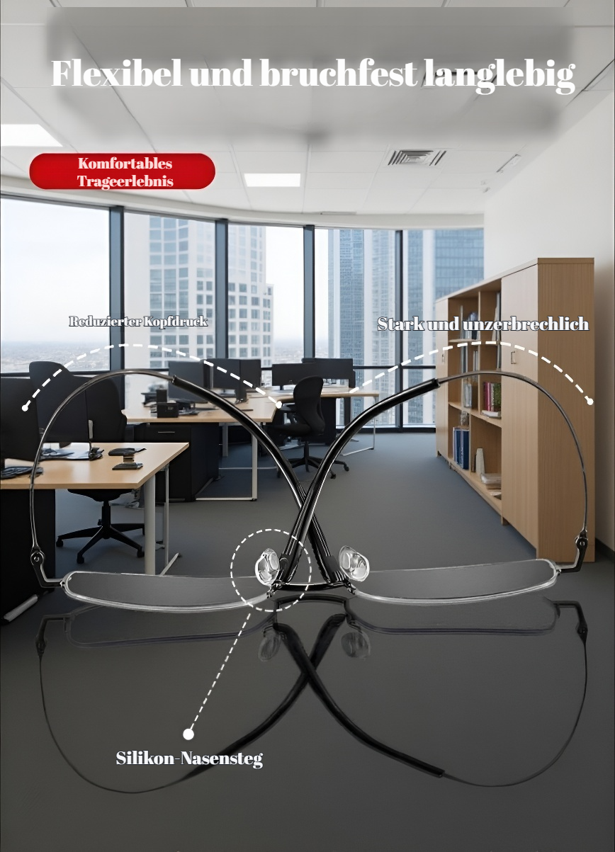 Komfortable Titanlegierung Brille für Männer