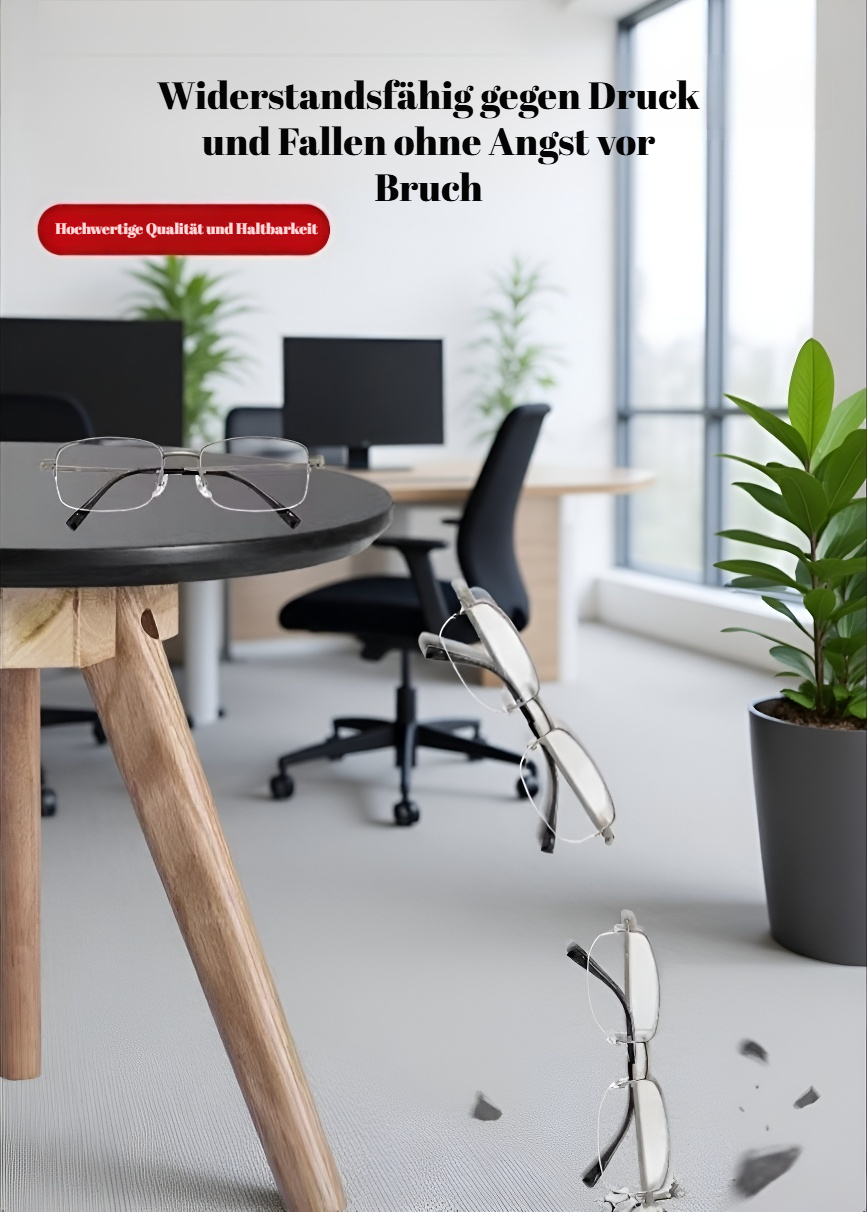 Elegante und langlebige Titanlegierung Brille