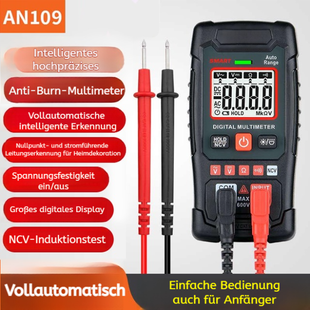 Vollautomatisches hochpräzises intelligentes Anti-Burn-Digitalmultimeter