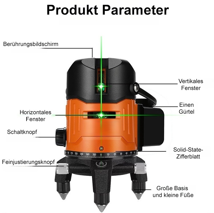 [Neu verbessertes intelligentes Laser-Nivelliergerät mit Berührungsfunktion