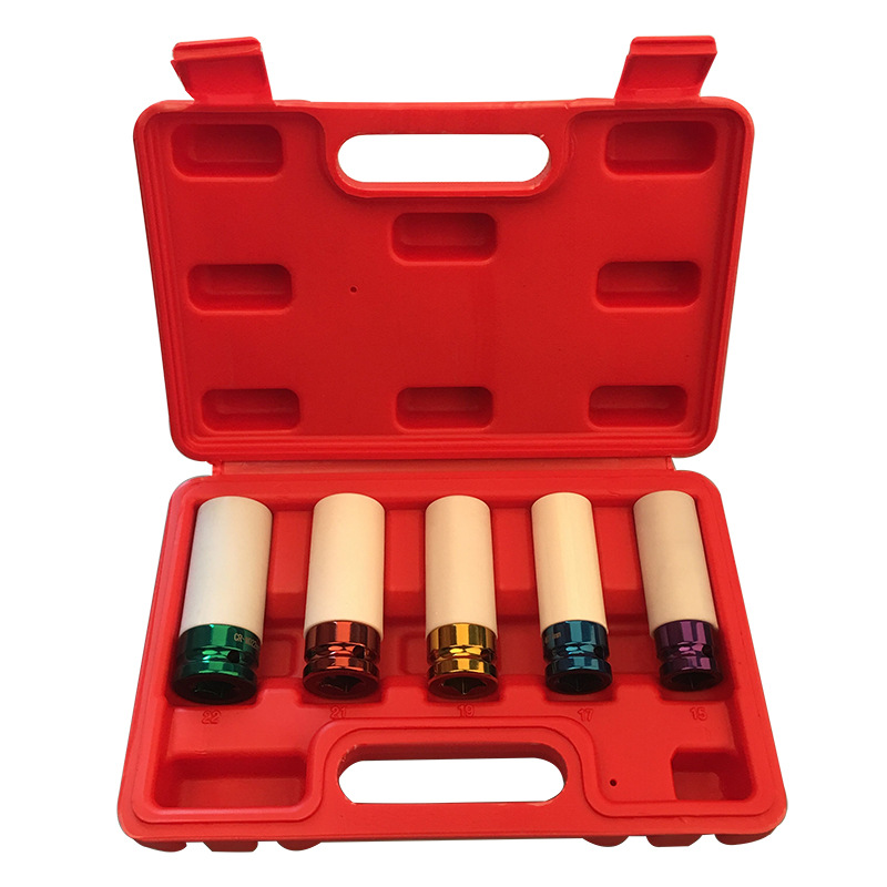 Farbiger pneumatischer Steckschlüsselsatz 