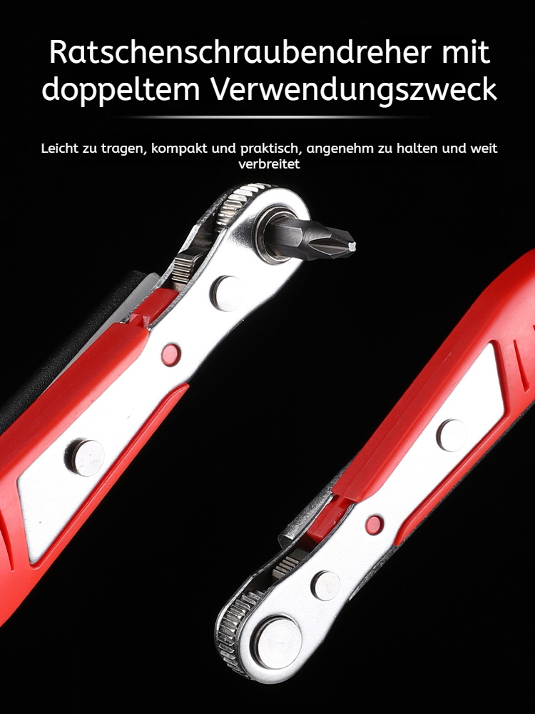 Bit-Steckschlüsselsatz Mehrzweck-Ratschenschraubendreher