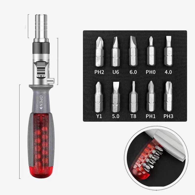 Multifunktionaler tragbarer Schraubendreher-Satz