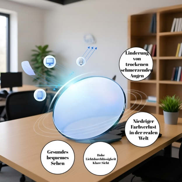 Ultrafederleichte Großrahmen-Multifokus-Lesebrille mit Titan-Gestell