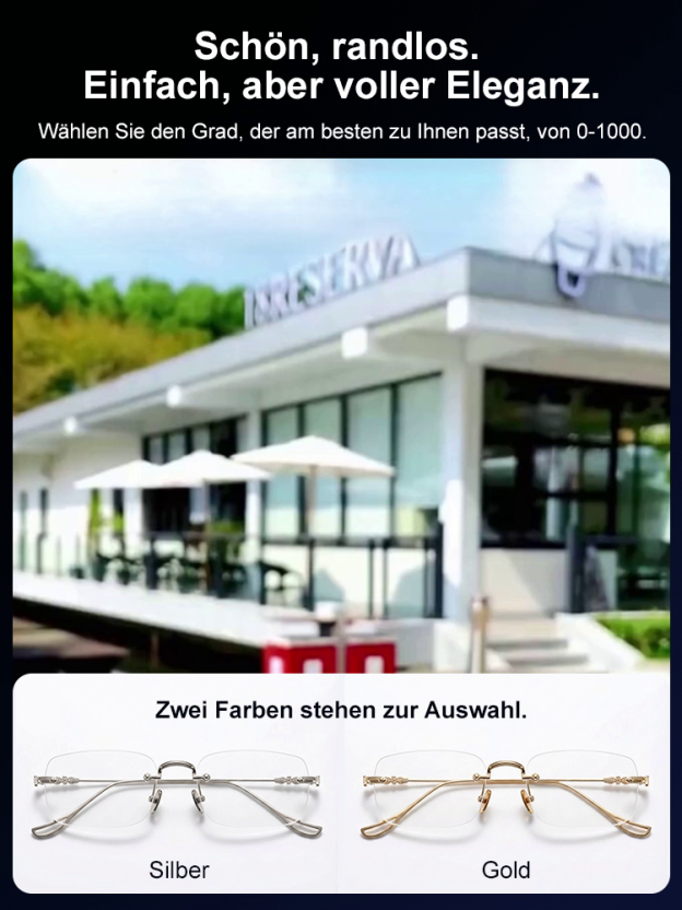 [Ohne Sehtest] Jena Optik-Technologie - Smarte Autofokus-Brille | Automatischer Fokus für Nah und Fern | Blaulichtfilter |Lichtempfindlicher Farbwechsel | Ultraleichter Titanrahmen 💎👓