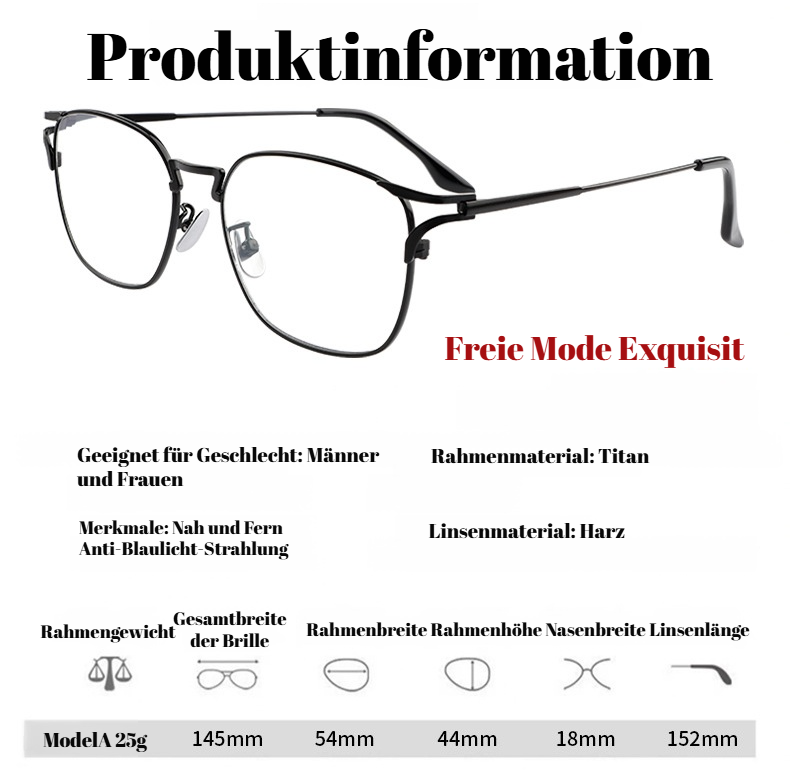 Elegantes Design der ultraleichten Lesebrille