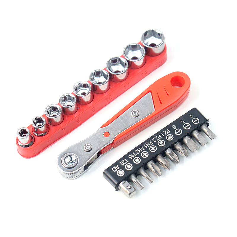 Bit-Steckschlüsselsatz Mehrzweck-Ratschenschraubendreher