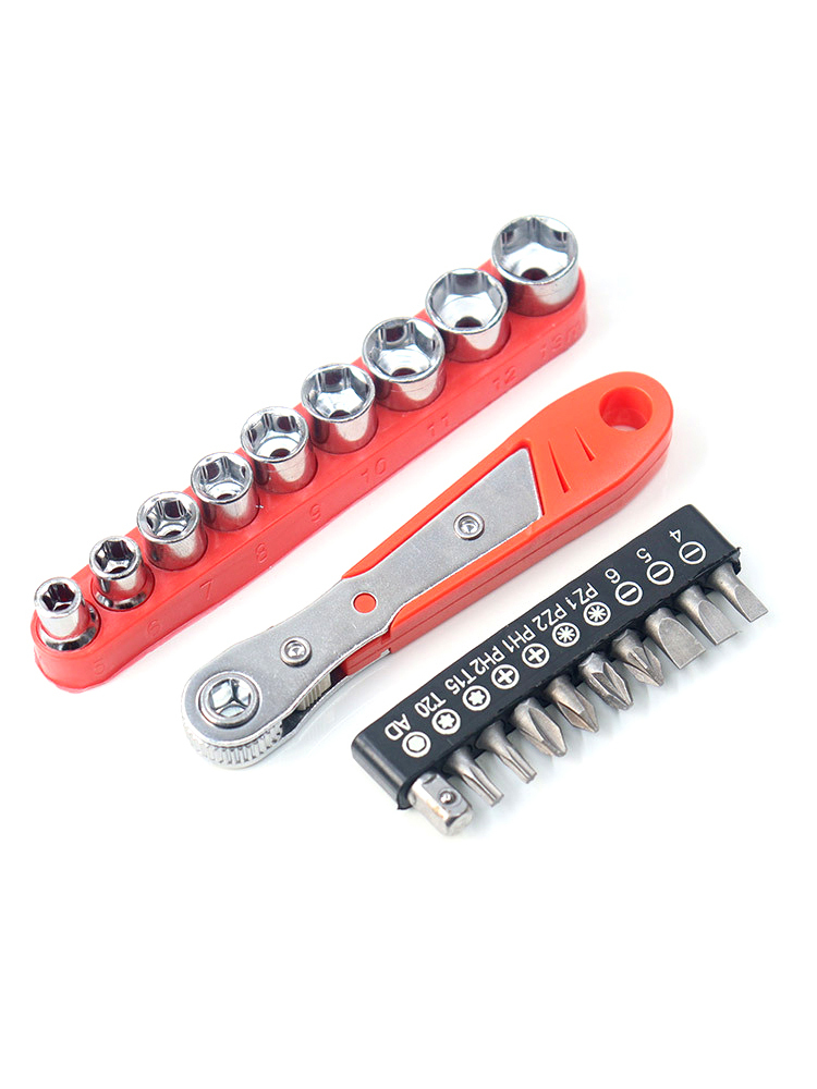 Bit-Steckschlüsselsatz Mehrzweck-Ratschenschraubendreher