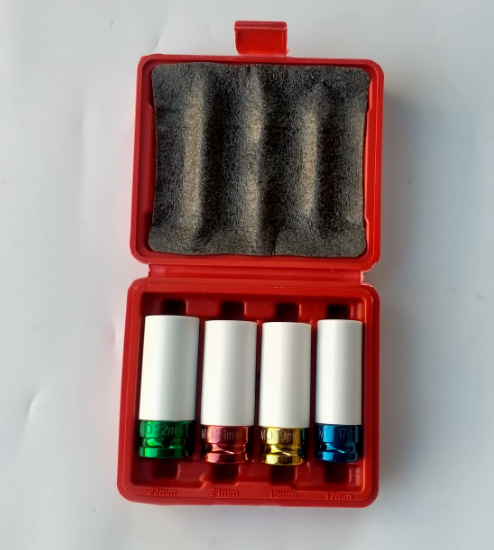 Farbiger pneumatischer Steckschlüsselsatz 