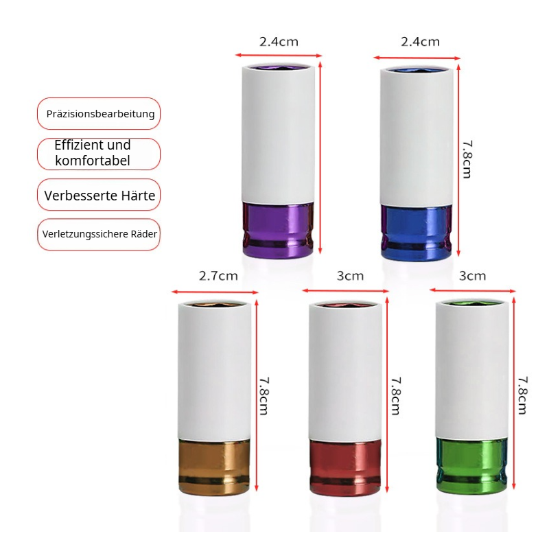 Farbiger pneumatischer Steckschlüsselsatz 