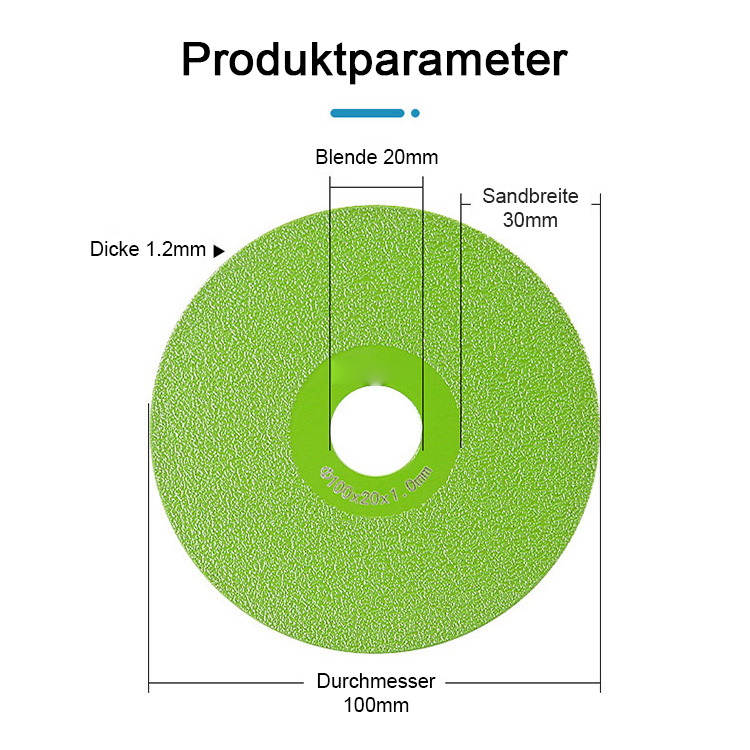 Ein-Sekunden-Schnitt Hochdichte Diamantschneidscheibe