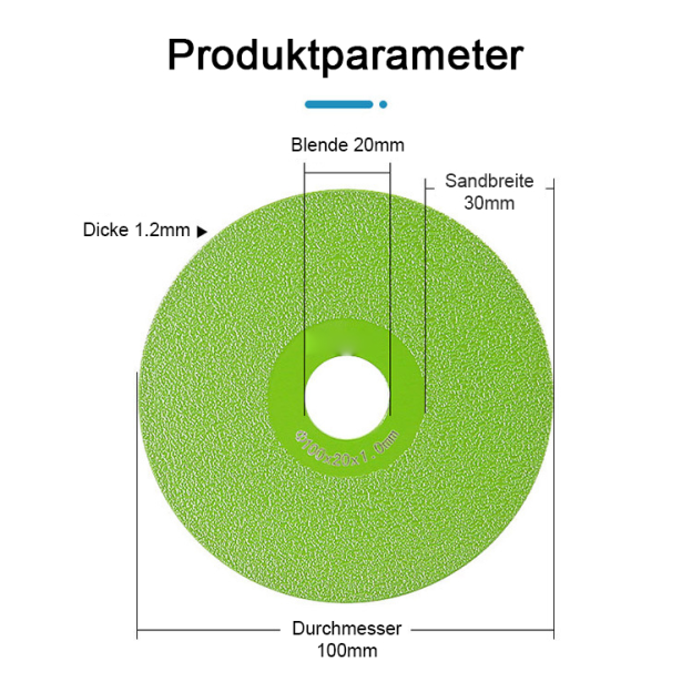 Ein-Sekunden-Schnitt Hochdichte Diamantschneidscheibe