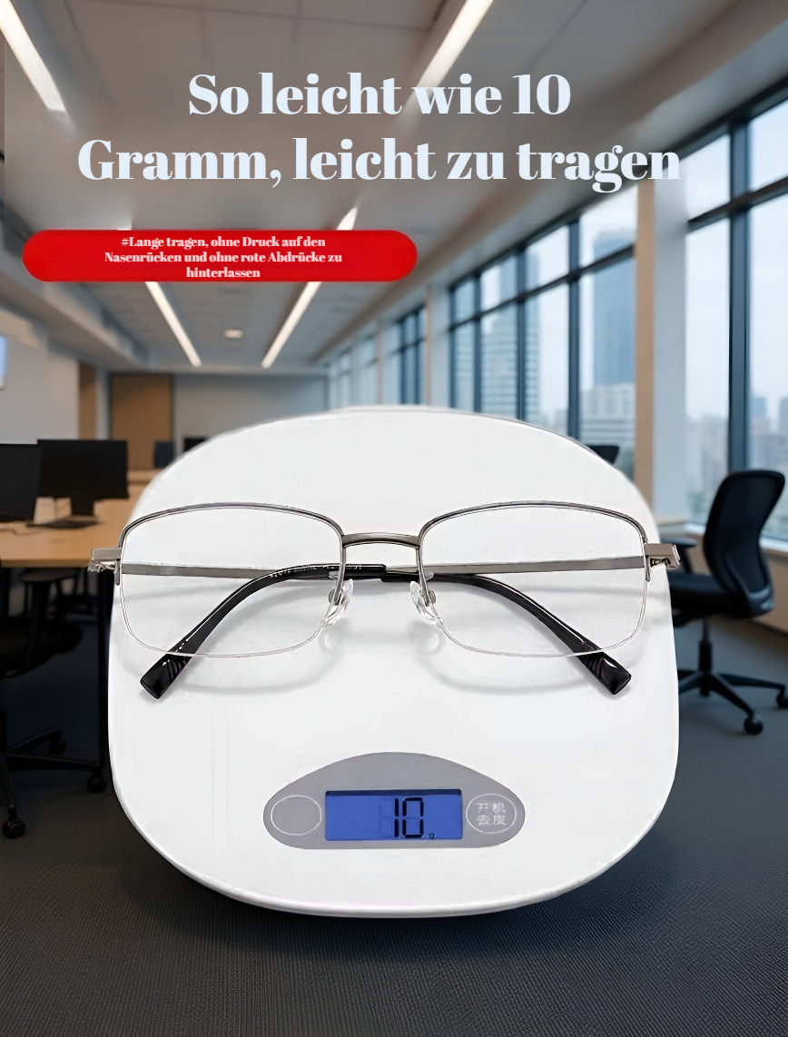 Hochwertige Verarbeitung der Business Herrenbrille