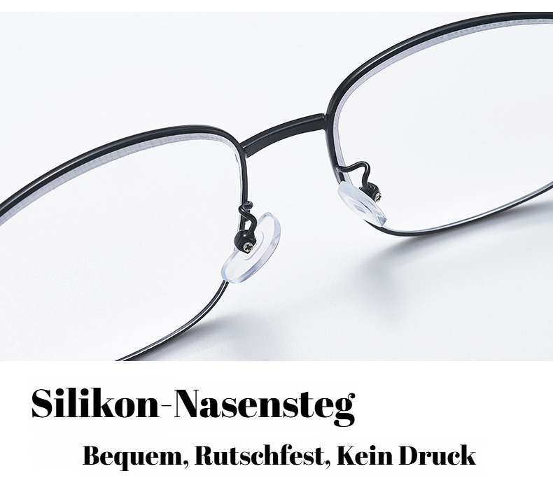 Lesebrille mit ergonomischem Titan-Gestell